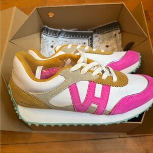 Vintage Havana Pink, White, and Tan Sneakers. New in box.